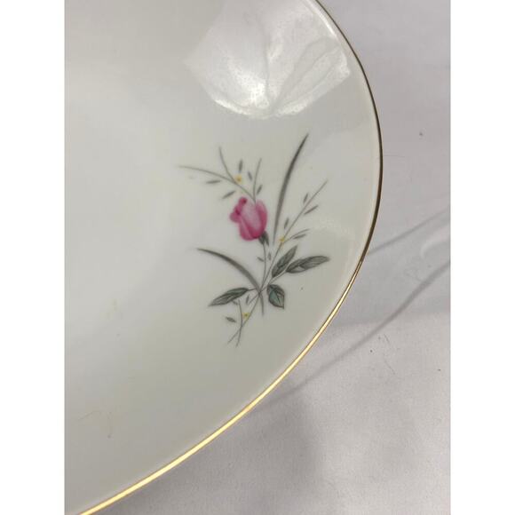 VTG Oval Serving Dish Vegetable Bowl Golden Rose Fine China of Japan 10" Long - Picture 7 of 14